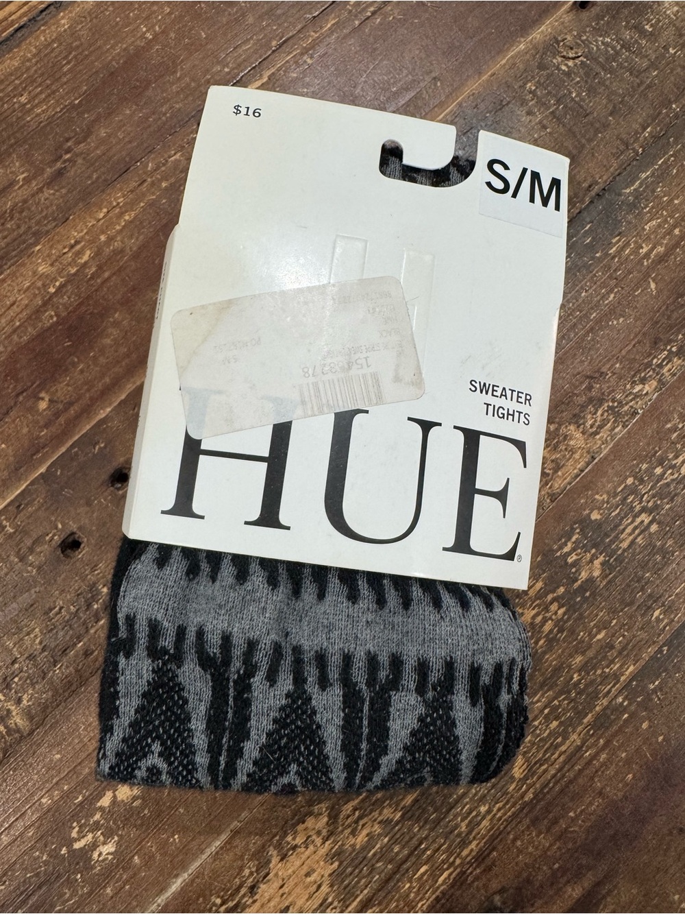 NEW! HUE Texture Stripe Sweater Tights - S/M